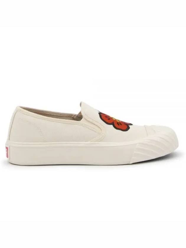 Women's School Embroidered Balk Flower Slip-On Cream - KENZO - BALAAN 2