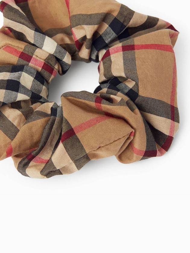 Kids Vintage Check Cotton Scrunchies Hair Tie Beige - BURBERRY - BALAAN 3