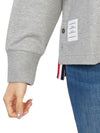 Engineered 4 Bar Medium Weight Jersey Oversized Long Sleeved T-Shirt Light Grey - THOM BROWNE - BALAAN 10