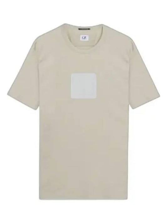 Cotton Short Sleeve T-Shirt Beige - CP COMPANY - BALAAN 2