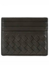 Intrecciato Weaving Card Wallet Grey - BOTTEGA VENETA - BALAAN 2