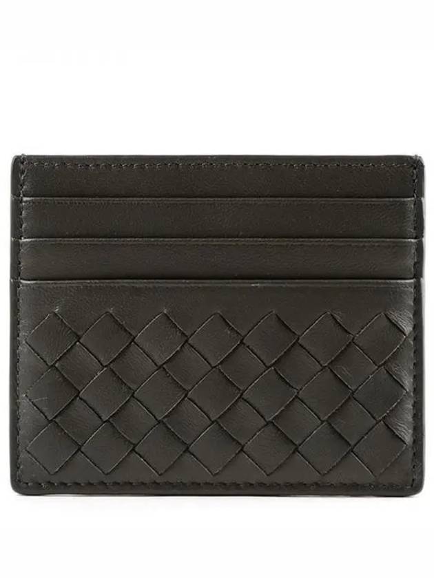 Intrecciato Weaving Card Wallet Grey - BOTTEGA VENETA - BALAAN 2