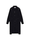 Women's Two Pocket Virgin Wool Midi Dress Squid Ink - LEMAIRE - BALAAN 1