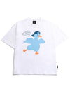 Happy Duck Duck Short Sleeve T-ShirtWhite - MOO - BALAAN 1