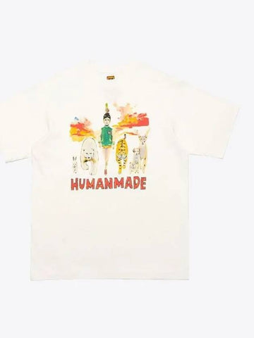 Keiko Sootome Short Sleeve T Shirt 12 White XX26TE002 - HUMAN MADE - BALAAN 1