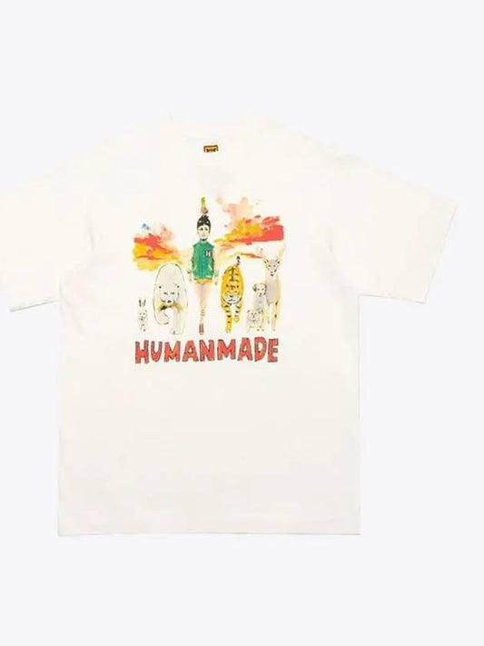 Keiko Sootome Short Sleeve T Shirt 12 White XX26TE002 - HUMAN MADE - BALAAN 1