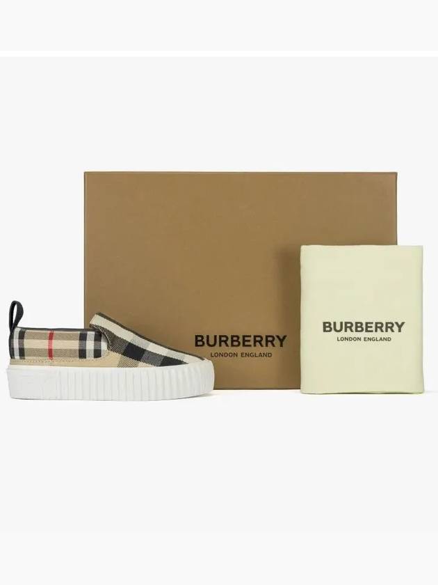 8060630 A7028 Vintage Check Junior Slip-On Sneakers - BURBERRY - BALAAN 5