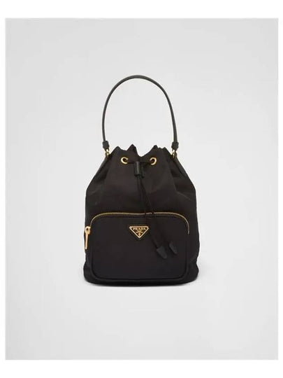 Duet Re-Nylon Bucket Bag Black - PRADA - BALAAN 2