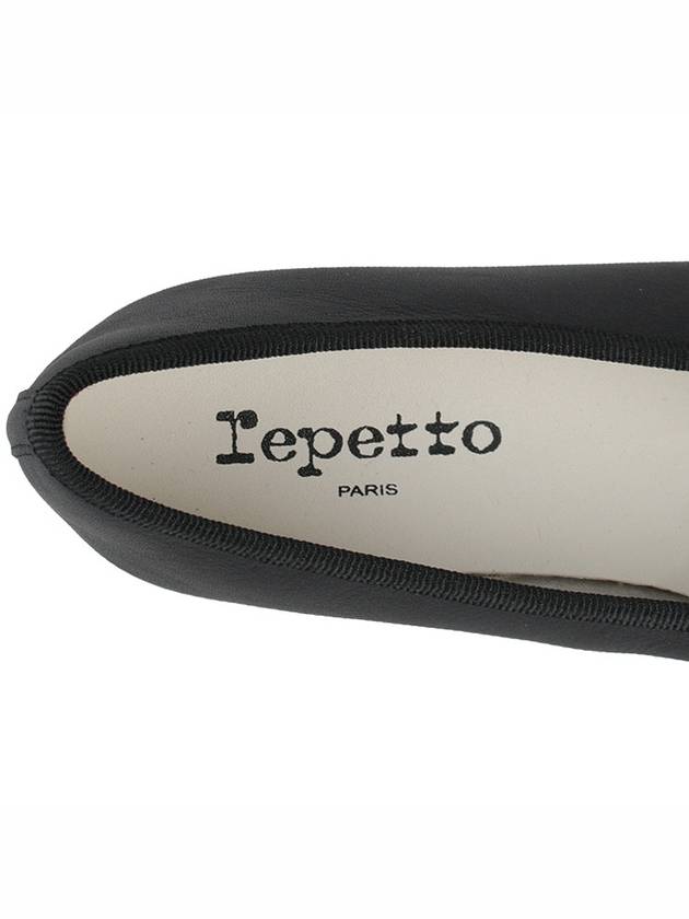 Lilouh Bow Detail Leather Flats Black - REPETTO - BALAAN 9