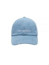 Hat X2240002 LIGHT BLUE WASH Block Distressed Cap - AXEL ARIGATO - BALAAN 2