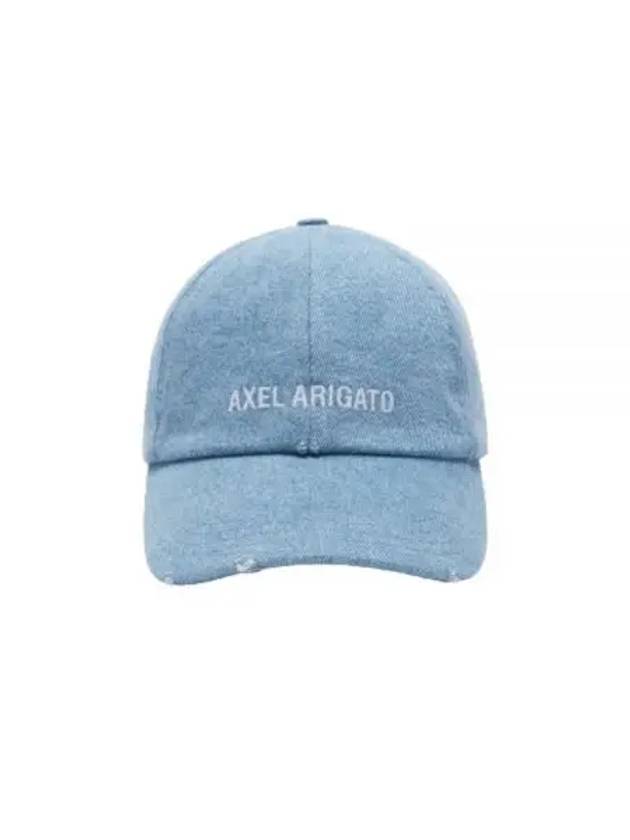 Block Distressed Ball Cap Washed Light Blue - AXEL ARIGATO - BALAAN 2