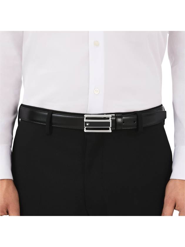 Reversible Leather Belt Black Brown - MONTBLANC - BALAAN 2