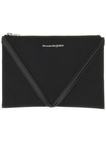 Men's Harness Clutch Bag Black - ALEXANDER MCQUEEN - BALAAN 1