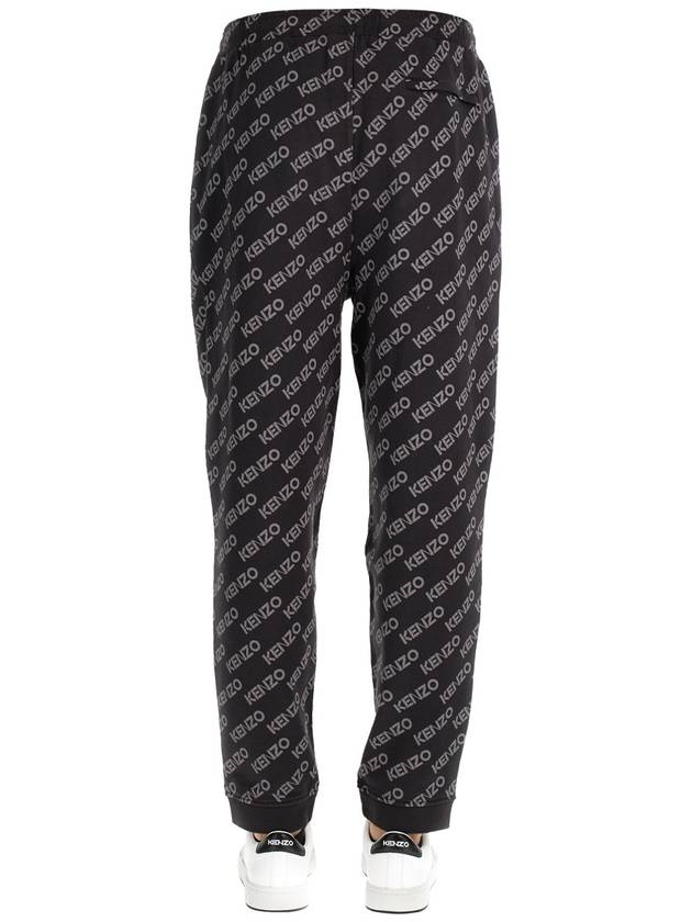 all-over logo track pants black - KENZO - BALAAN 5