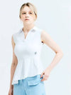 Golf Women s Sharing Point Sleeveless T Shirt White - HENRY STUART - BALAAN 2