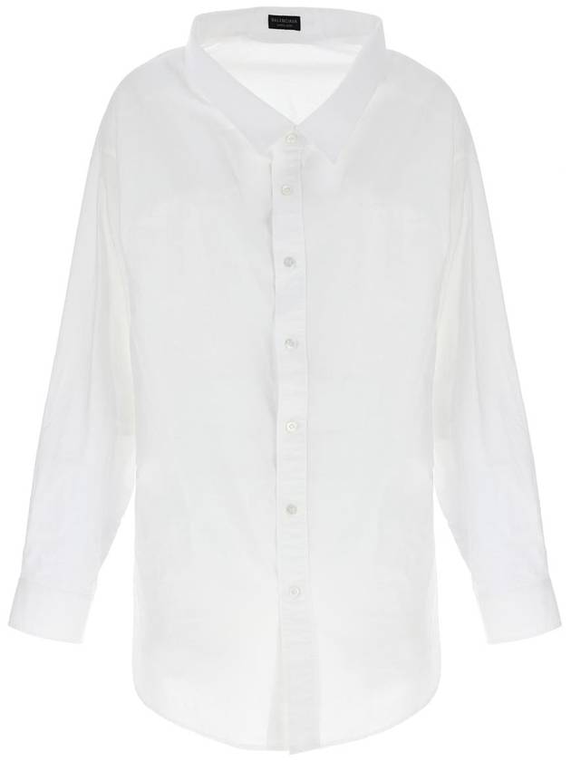 Balenciaga Off-Shoulder Shirt - BALENCIAGA - BALAAN 1