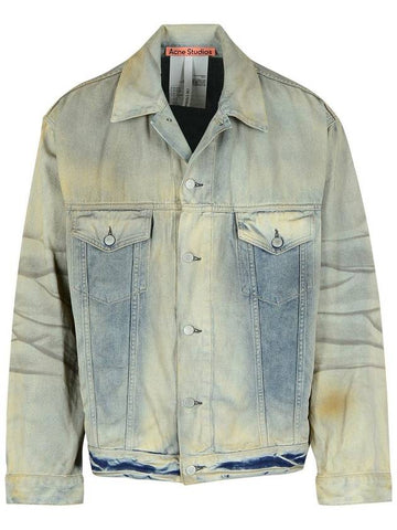 Acne Studios Light Blue Cotton Jacket - ACNE STUDIOS - BALAAN 1