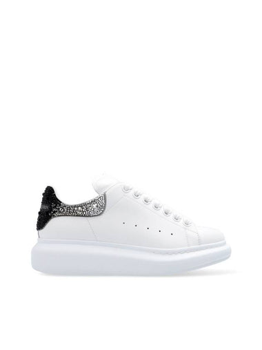 Larry Crystal Tab Oversole Low Top Sneakers White - ALEXANDER MCQUEEN - BALAAN 1