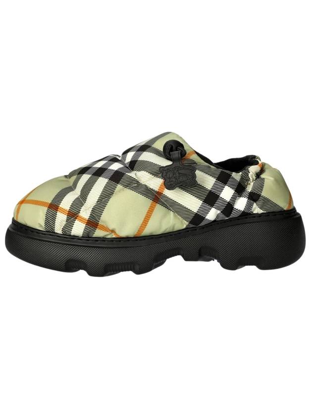 Check Nylon Pillow Loafers Green - BURBERRY - BALAAN 1