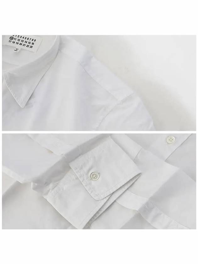 Memory of Poplin Long Sleeve Shirt White - MAISON MARGIELA - BALAAN 6