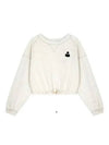 Margo Logo Crop Sweatshirt Ivory - ISABEL MARANT - BALAAN 2