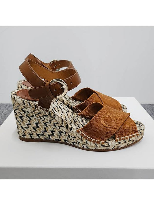 PIIA Espadu Strap Wedge Sandals Sepia Brown CHC23A898FU 27S - CHLOE - BALAAN 2