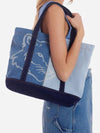 Fox Head Medium Denim Tote Bag Shoulder Bag - MAISON KITSUNE - BALAAN 9