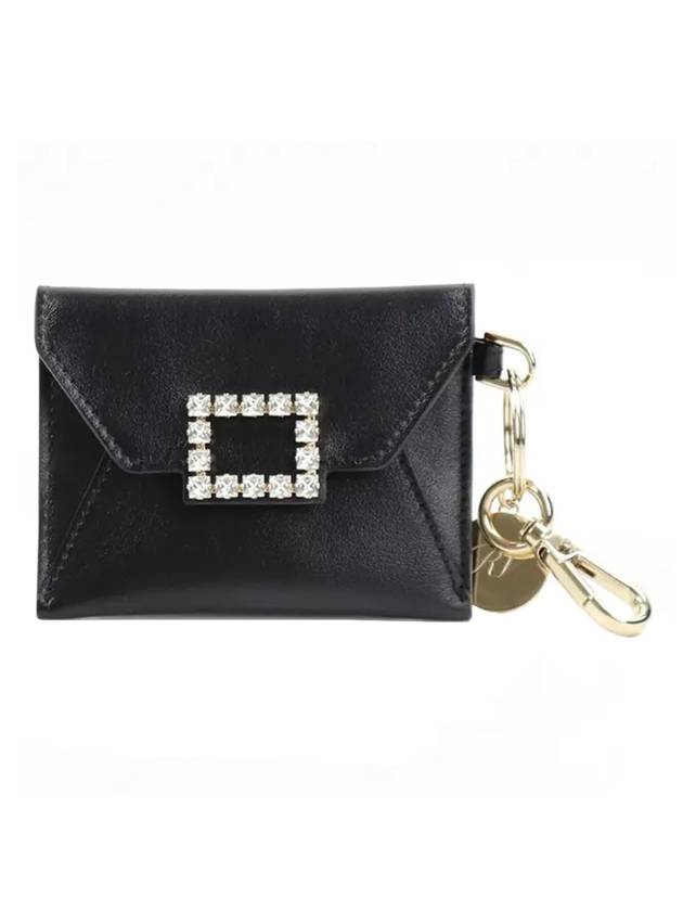 Keychain Pouch Card Wallet Black - ROGER VIVIER - BALAAN 1