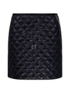 Padded Mini A-Line Skirt Black - MONCLER - BALAAN 2