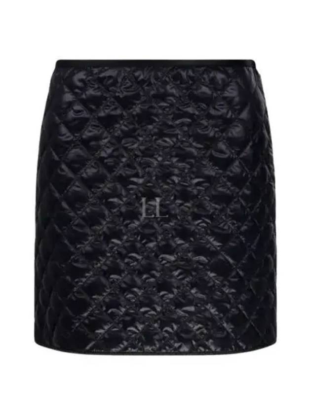 Padded Mini A-Line Skirt Black - MONCLER - BALAAN 2