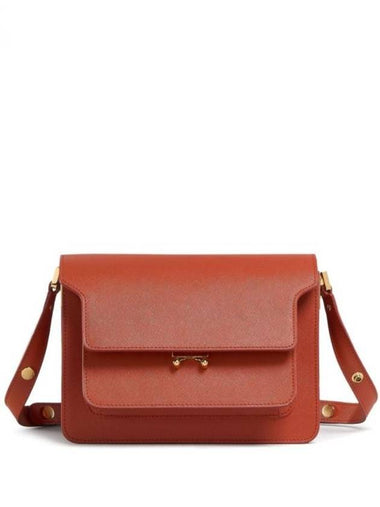 Trunk Medium Shoulder Bag Rust Brown - MARNI - BALAAN 1