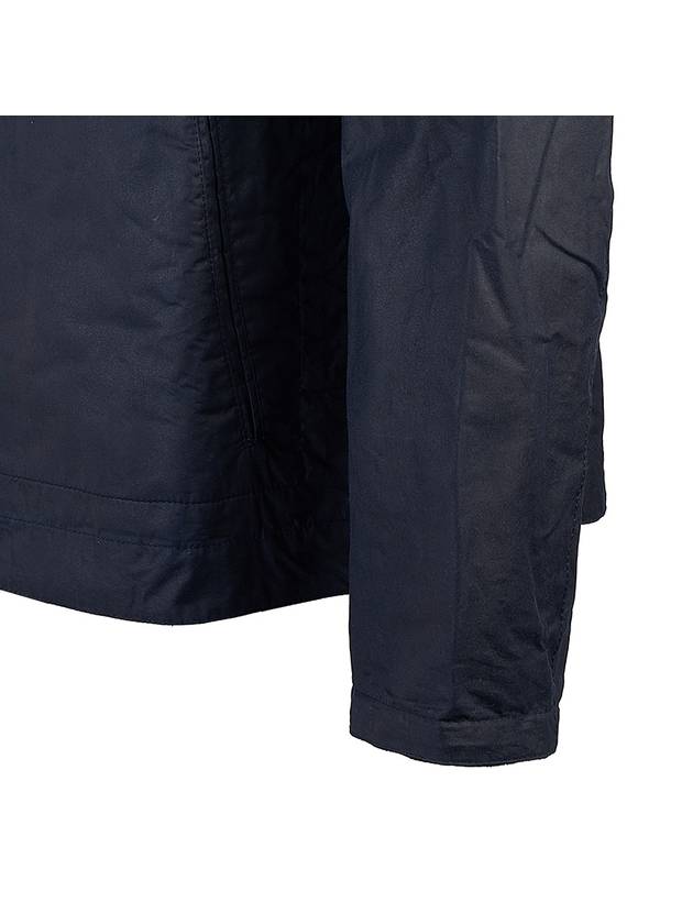 Edmound Wax Jacket Navy - BARBOUR - BALAAN 7