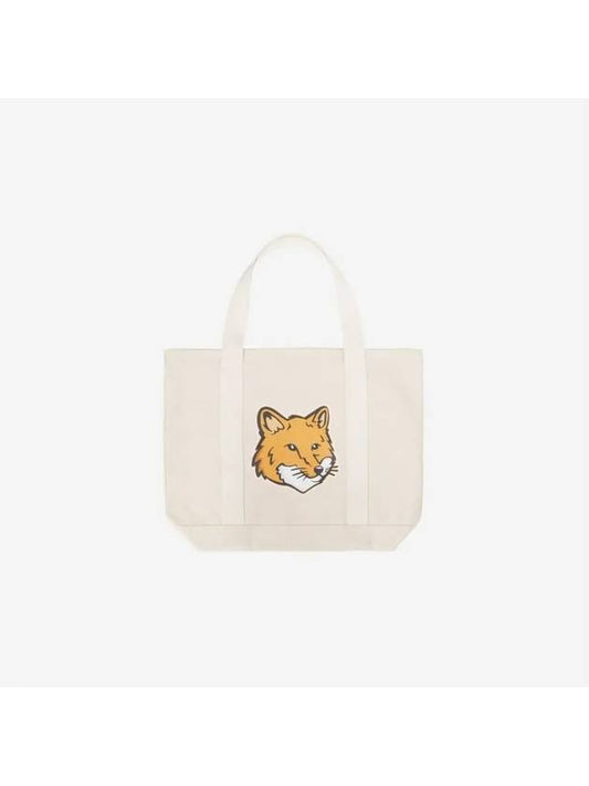 Fox Head Print Tote Bag Ecru - MAISON KITSUNE - BALAAN 2