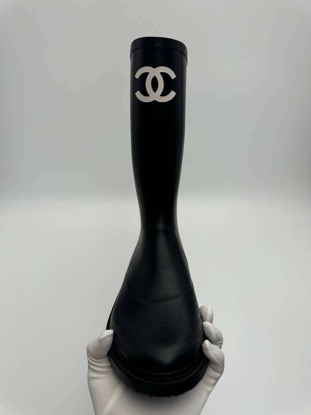 Boots Caoutchouc Black - CHANEL - BALAAN 4