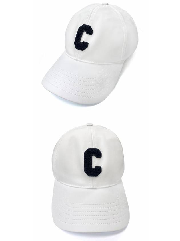 Initial Baseball Cap Cotton White - CELINE - BALAAN 5