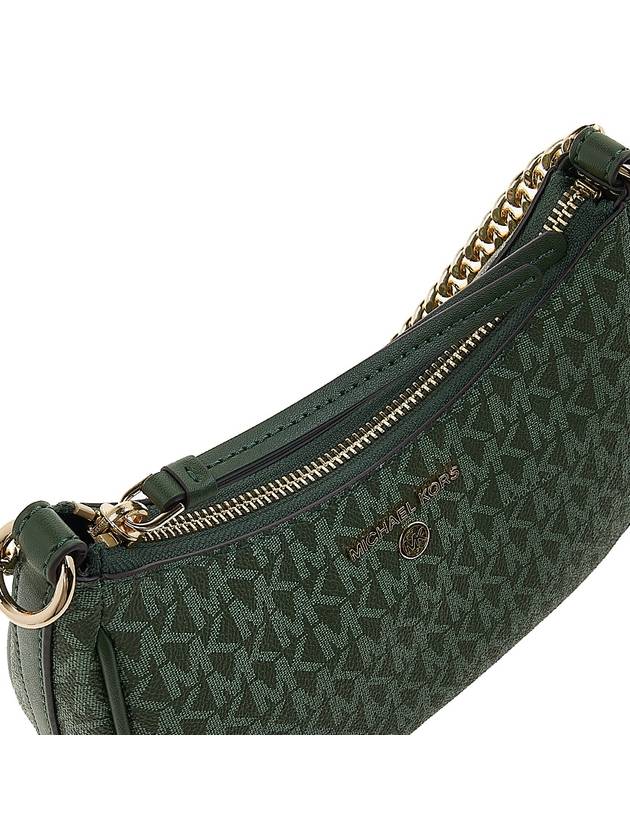 Jet Set Charm Small Nylon Gabardine Shoulder Bag Green - MICHAEL KORS - BALAAN 10