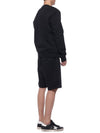 Men's Chain Stitch Heart Logo Track Shorts Black - AMI - BALAAN.