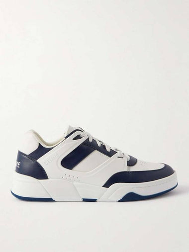 CT07 Trainer Calfskin Lace-Up Low Top Sneakers Navy - CELINE - BALAAN 1