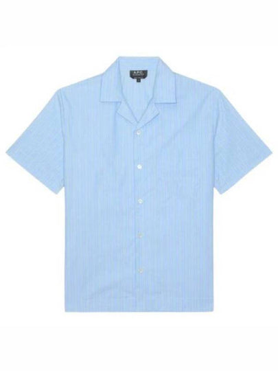 Chemisette Edd Short Sleeve Shirt Blue - A.P.C. - BALAAN 2