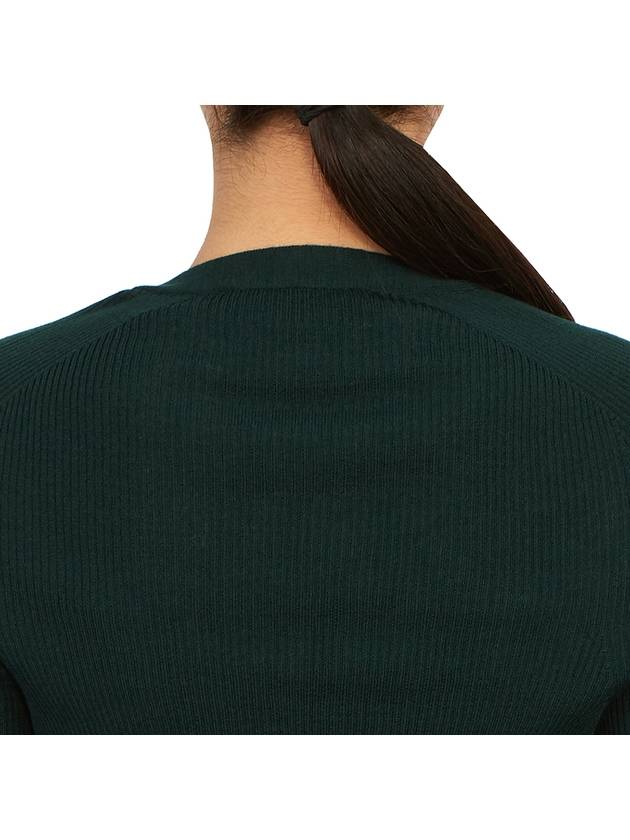 Logo Wool Cardigan Green - ROCHAS - BALAAN 10