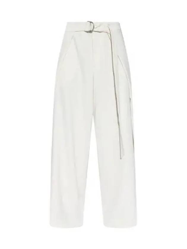 Belt Wide Pants Ivory - AMI - BALAAN 2