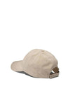 Leather Face Patch Ball Cap Oatmeal - ACNE STUDIOS - BALAAN 4