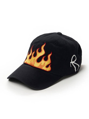 Fire Pigment Bio Washed Ball Cap Black - STIGMA - BALAAN 1