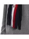 Men s Logo Patch Tricot Wool Muffler 3C00019 A9575 999 24F - MONCLER - BALAAN 6