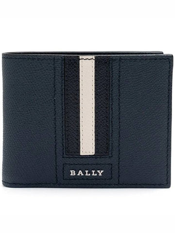 Men's Half Wallet Navy TEVYELT F217 - BALLY - BALAAN 1