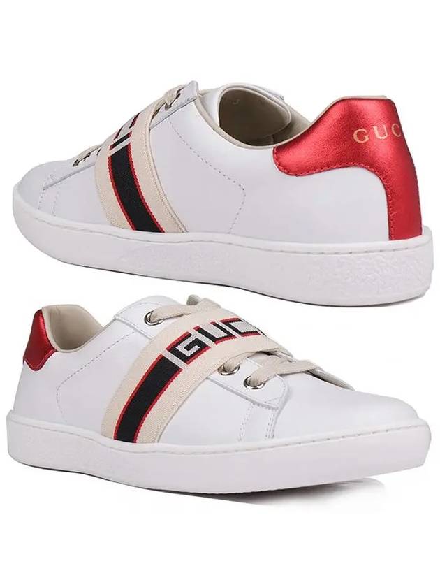 Kids Striped Ace Sneakers 553053 0IIR0 9065 - GUCCI - BALAAN 1