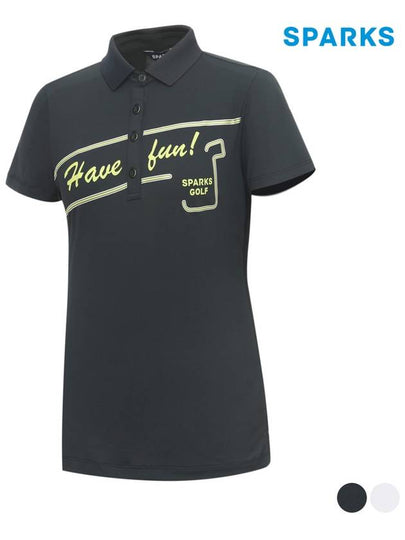 Mesh Point Short Sleeve PK Collar T-Shirt SL2LTS030 - SPARKS - BALAAN 2