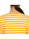 Etrille Striped Short Sleeve T-Shirt White Orange - SAINT JAMES - BALAAN 8