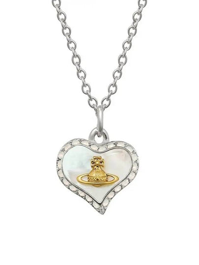 Petra Heart Logo Necklace Silver - VIVIENNE WESTWOOD - BALAAN 2