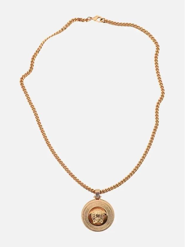 Medusa Bigi Necklace Gold - VERSACE - BALAAN.